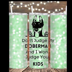 20 oz Skinny Doberman Tumbler